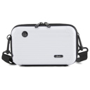 White Clarissa Mini Crossbody Suitcase