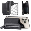 Black  Clarissa Snap-Kick Wallet