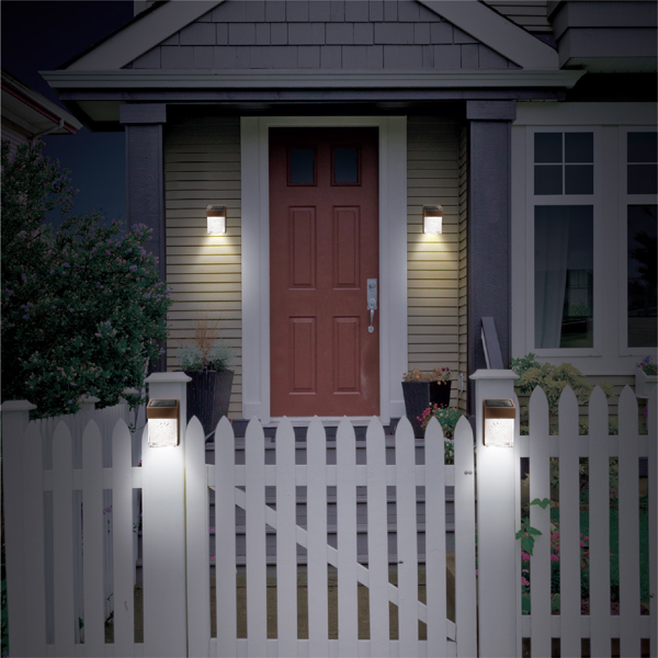 Brookstone Solar-Powered Decorative Light with Smart Light Sensor