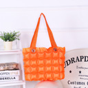 Orange Clarissa Inflatable Tote Purse