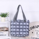 Silver Clarissa Inflatable Tote Purse