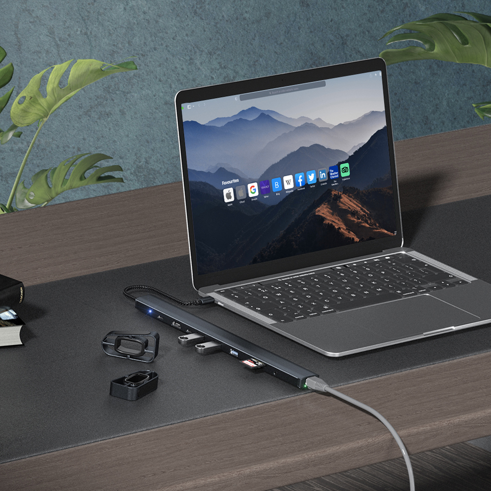 Ethos 10-in-1 USB C Hub New Type-C Expansion Adapter