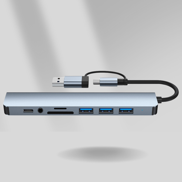 Ethos 8-in-1 USB C Hub New Type-C Adapter