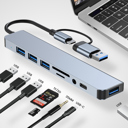  Ethos 8-in-1 USB C Hub New Type-C Adapter