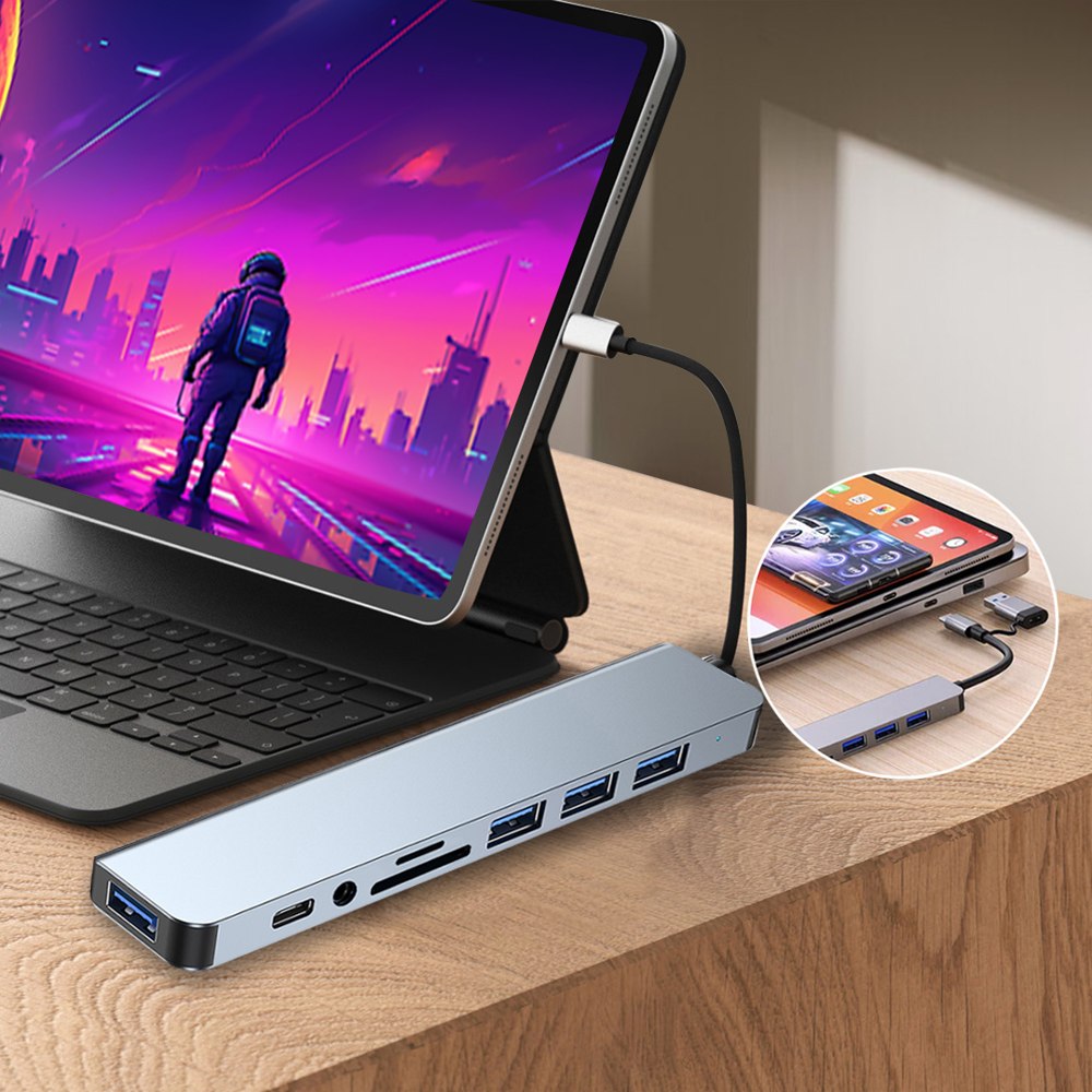 Ethos 8-in-1 USB C Hub New Type-C Adapter