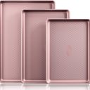  3 Piece Diamond Textured  Rose Gold Backing Trays