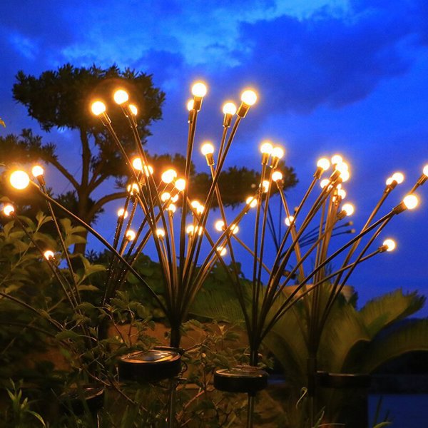 8 LEDs Solar Firefly Light - 10pk