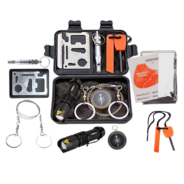 12 IN 1 Outdoor Survival Kit