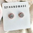  Gray Druzy Stud Earrings | Stocking Stuffer Earrings 