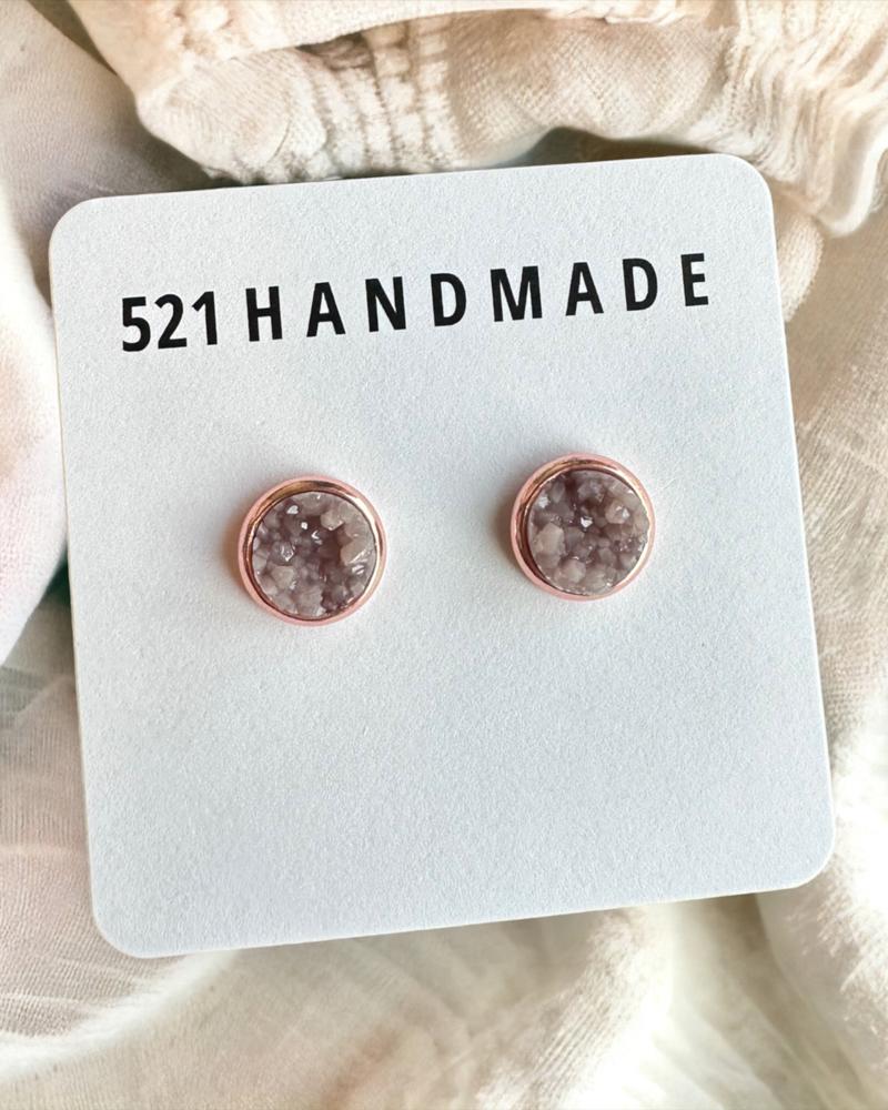 Hazelwood Druzy Stud Earrings