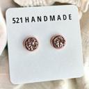  Rose Gold Druzy Earrings