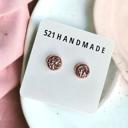  Rose Gold Druzy Earrings