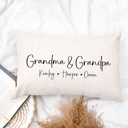  Grandma & Grandpa Custom Grandkids Pillow for Christmas