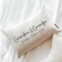  Grandma & Grandpa Custom Grandkids Pillow for Christmas