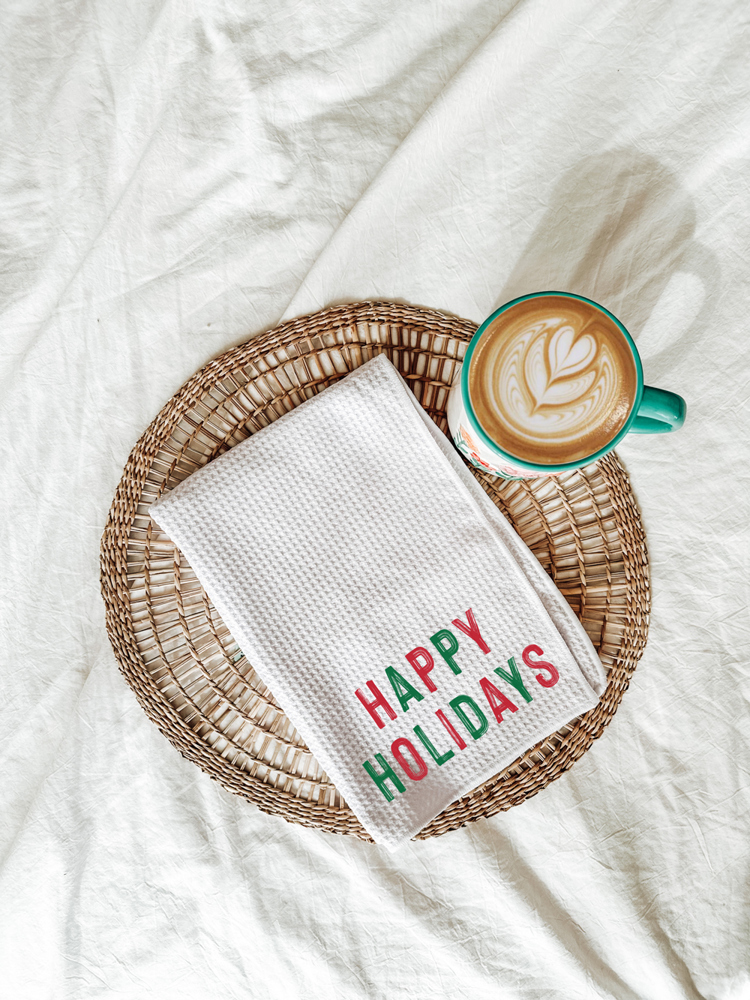 Happy Holidays Christmas Kitchen Towel