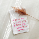  I Love You Valentine's Day Tea Towel | Valentine's Day Kitchen Towel | I Love You Tea Towel