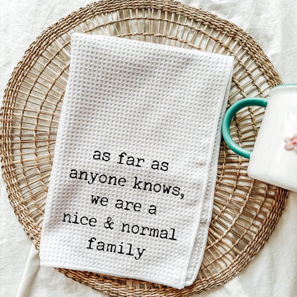 Nice & Normal Family Holiday Kitchen Tea Towel