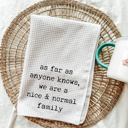  Nice & Normal Family Holiday Kitchen Tea Towel