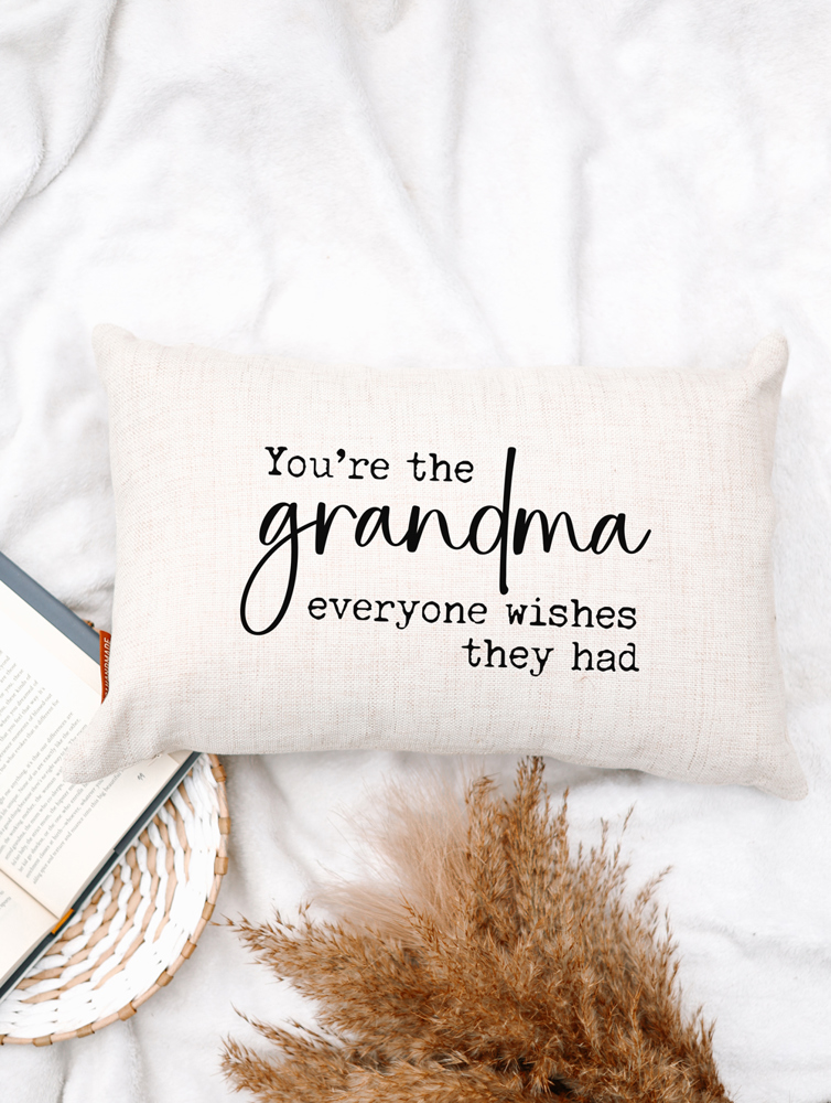 Grandma Quote Pillow for Christmas