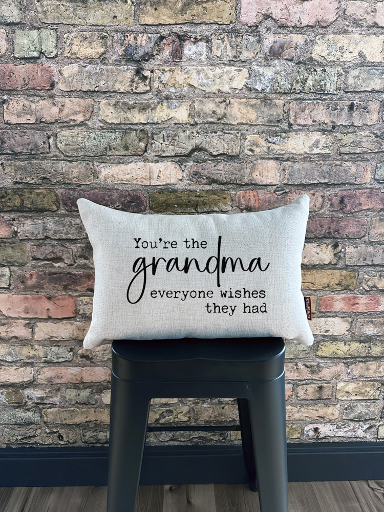 Grandma Quote Pillow for Christmas