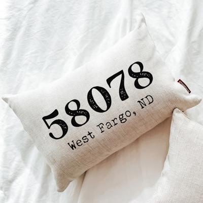 Lumbar Zip Code Pillow