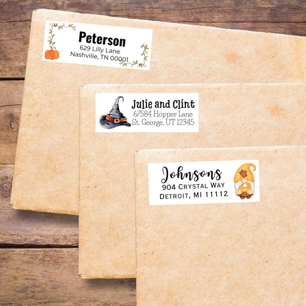 Fall Return Address Label Stickers | 30 Count