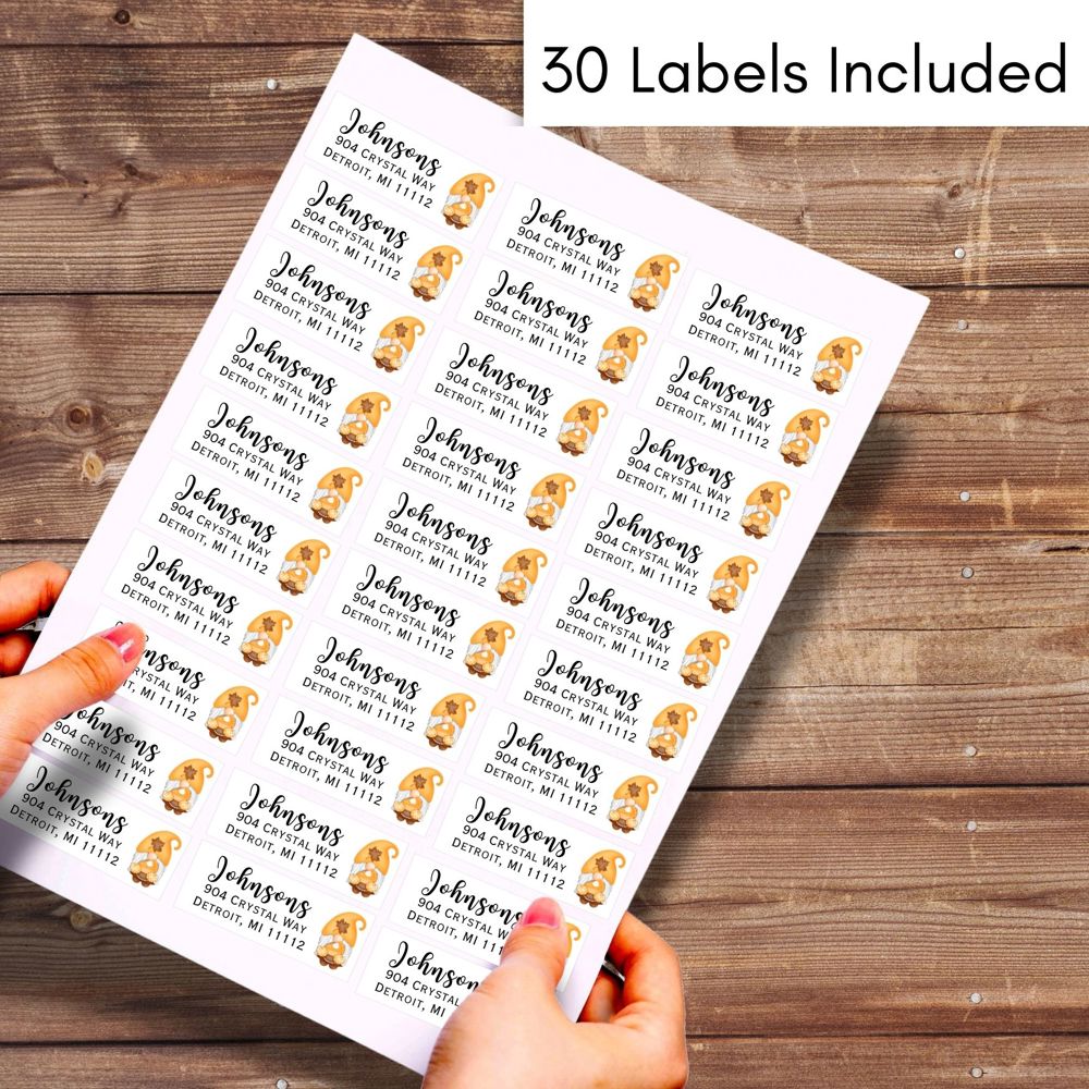 Fall Return Address Label Stickers | 30 Count