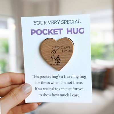 Custom Pocket Hug Made From Your Own Drawing