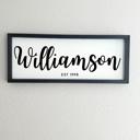  Custom Wooden Family Name Sign | 20 x 8 inches