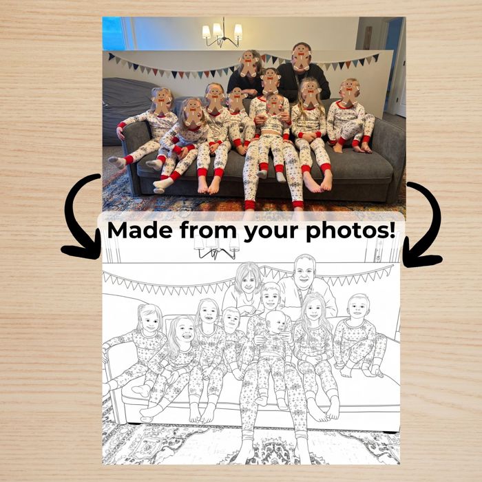 Custom Coloring Book | Made from Your Photos 