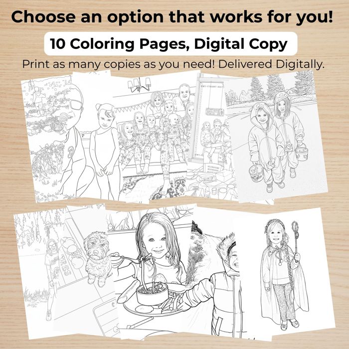 Custom Coloring Book | Made from Your Photos 
