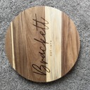  Customized Engraved Wooden Lazy Susan