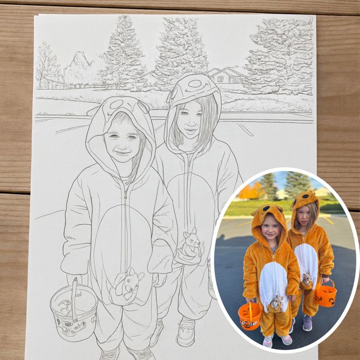 Custom Coloring Book | Made from Your Photos 