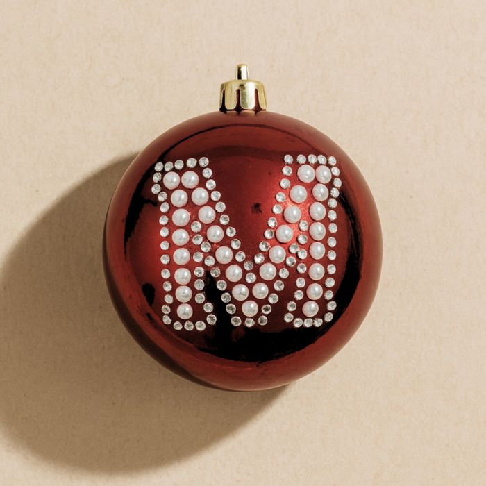 Custom Initial Pearl Ornament