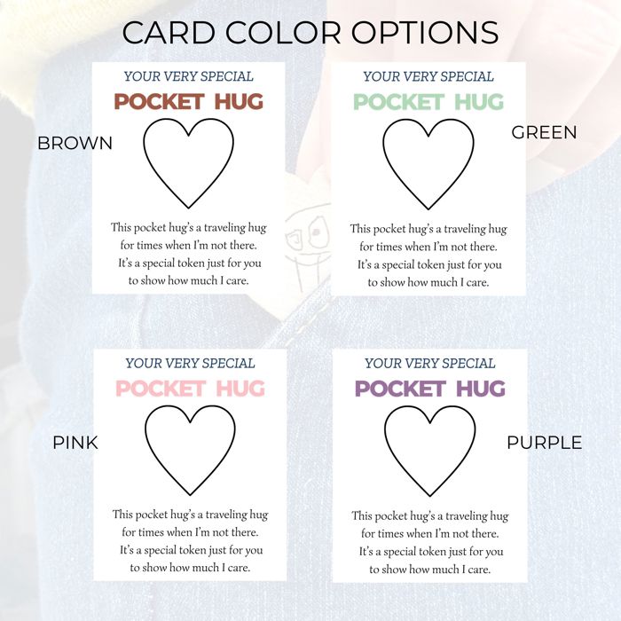 Custom Pocket Hug Made From Your Own Drawing