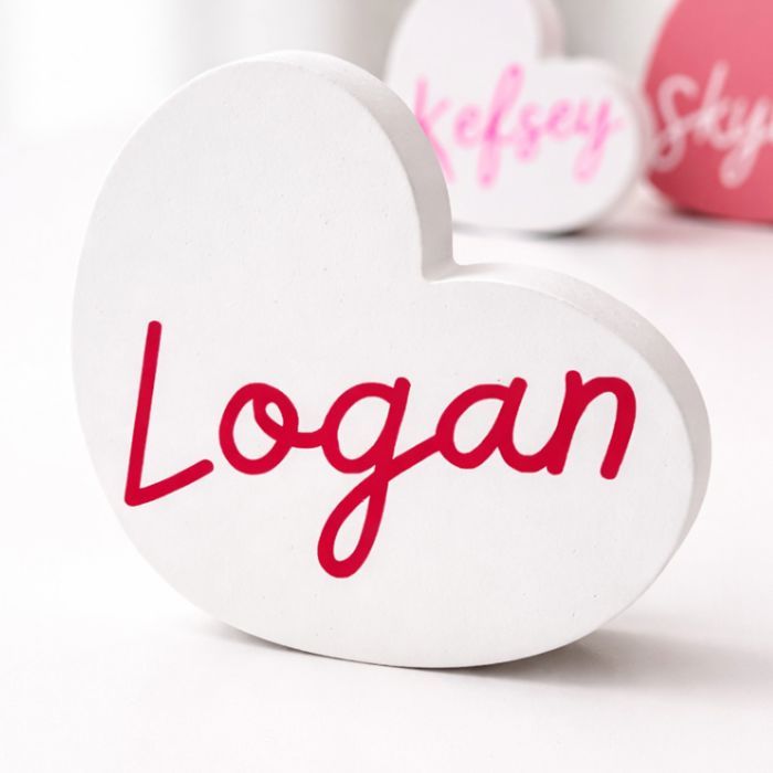 Custom Wooden Heart Decor Shelf Sitters