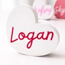  Custom Wooden Heart Decor Shelf Sitters