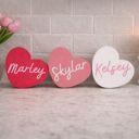  Custom Wooden Heart Decor Shelf Sitters