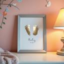  Personalized Gold Baby Footprint Keepsake Print | Real Gold Foil