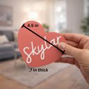  Custom Wooden Heart Decor Shelf Sitters