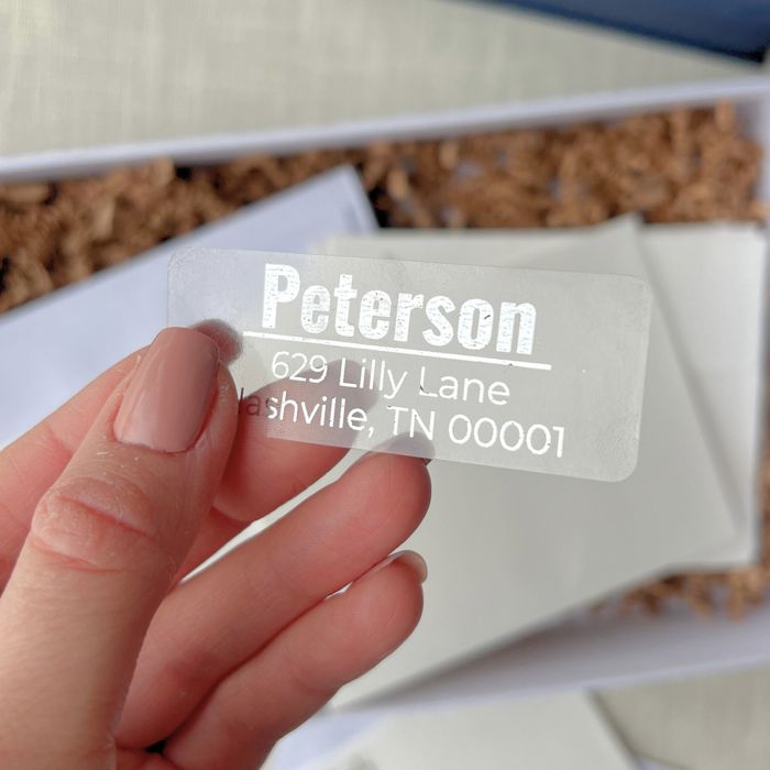 60 Gold Foil Address Labels
