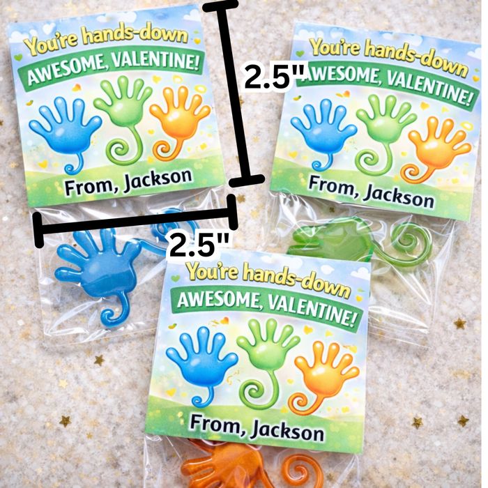 12 Customized Valentine Stickers for School Valentine's | 10 Designs to Choose From