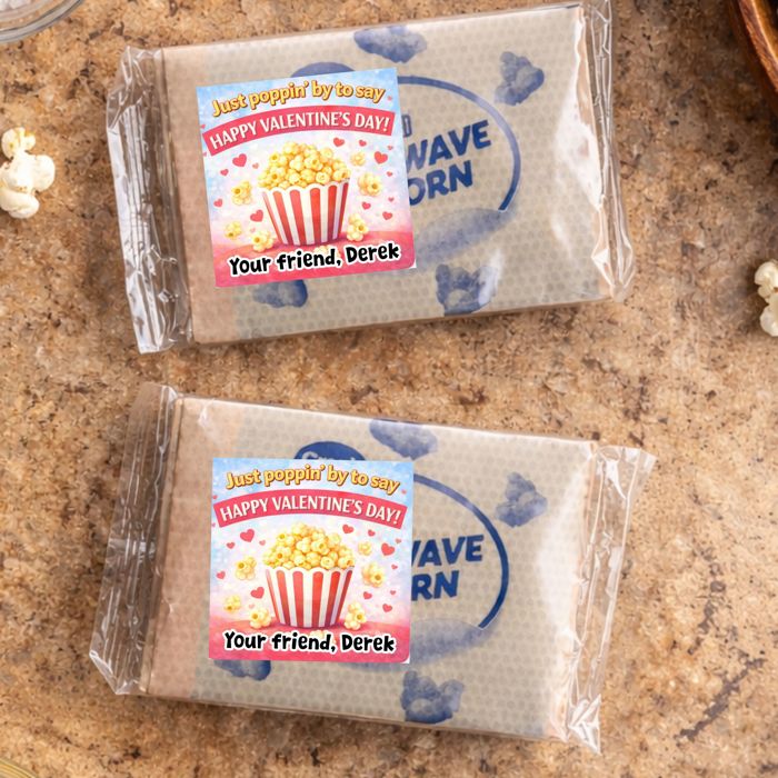 12 Customized Valentine Stickers for School Valentine's | 10 Designs to Choose From