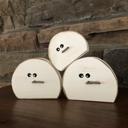  Snowman heads (set of 3)
