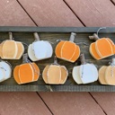  Wooden Pumpkin Set