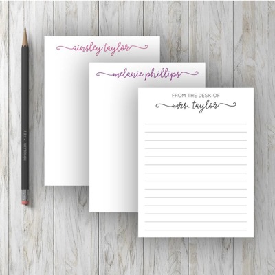 Personalized Notepad | Swash Design