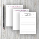  Personalized Notepad | Swash Design