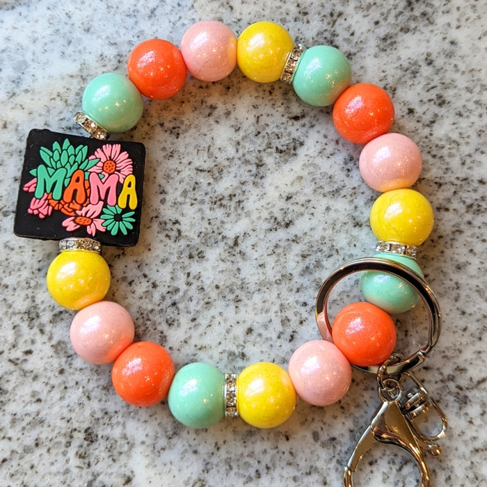 Beaded Wristlet Keychain