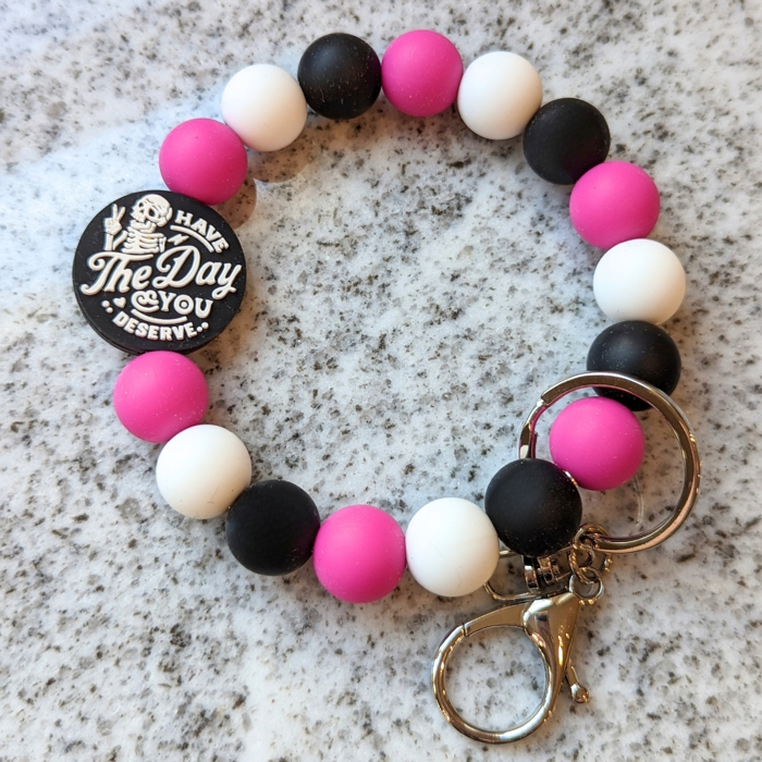 Beaded Wristlet Keychain