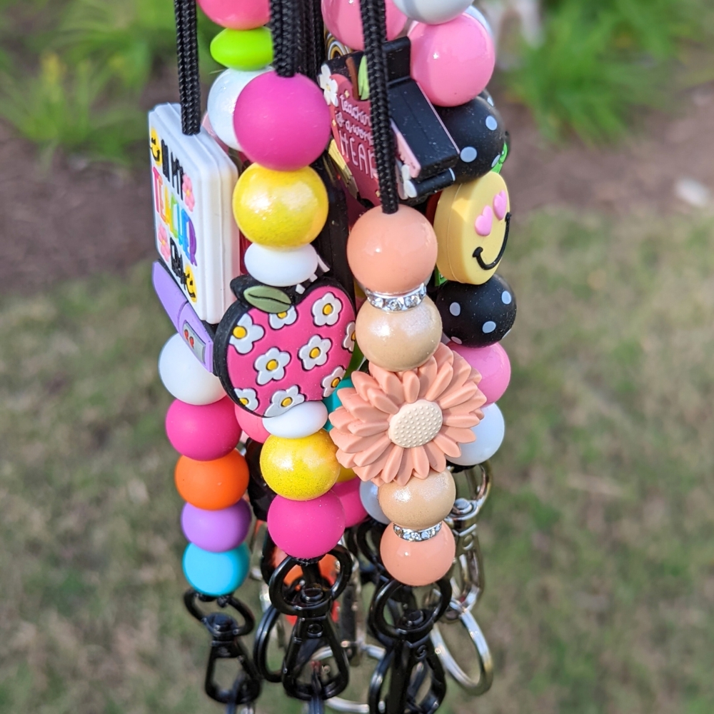 Teacher Beaded Lanyard